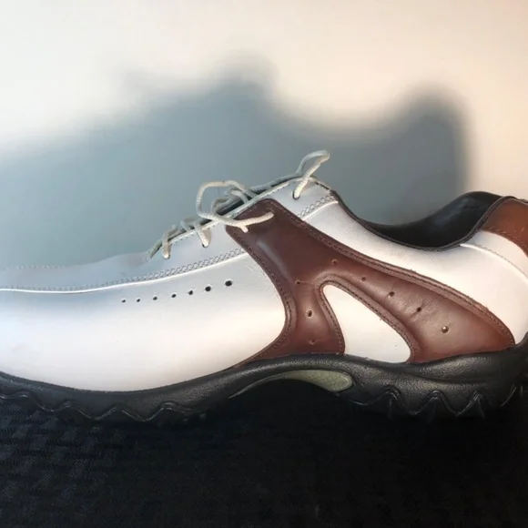 FootJoy Contour Series Mens Sz 11.5 Saddle  Soft Spikes Golf Shoes - Picture 11 of 16